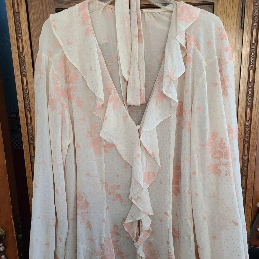 Free People Dreamland Floral Tunic Medium